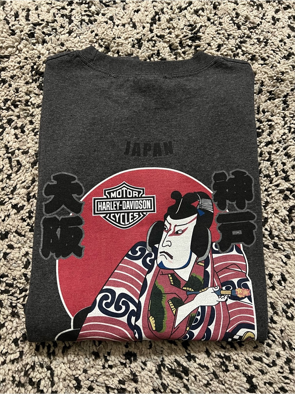 Harley Davidson Japan Osaka Mino Suma Tee Shirt Grey Short Sleeve Men’s 3XL